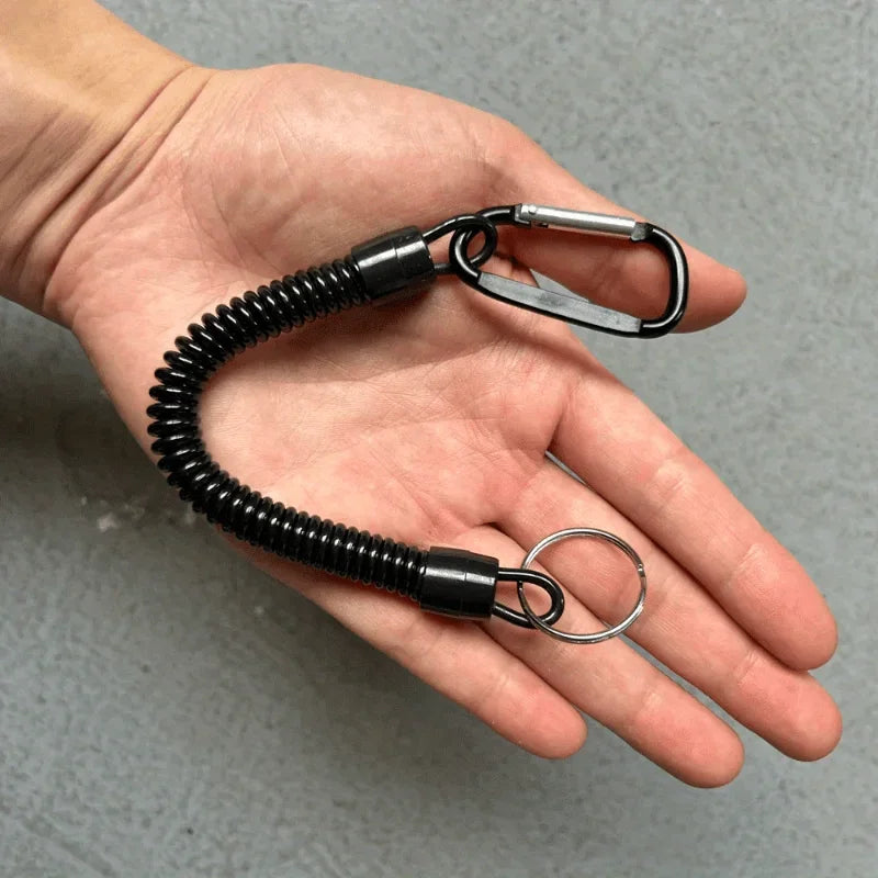 2pcs Retractable Elastic Lanyard with Buckle – Fishing & Outdoor Fishing Lanyard Babs