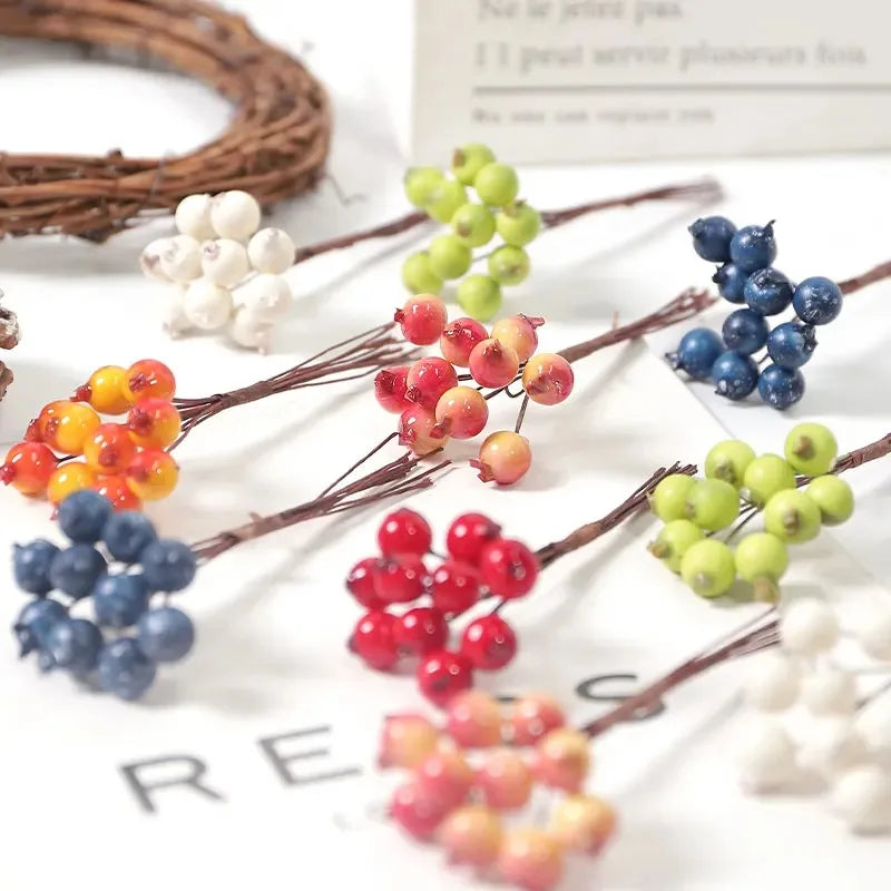 Artificial Foam Blueberry Berry Bouquet – DIY Wreath & Decor Artificial Berry Bouquet Babs