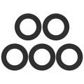 Silicone Flush Valve Seal Washer for Siamp Optima 49 & 50 Toilet Valve Seal Washer Babs 5pcs