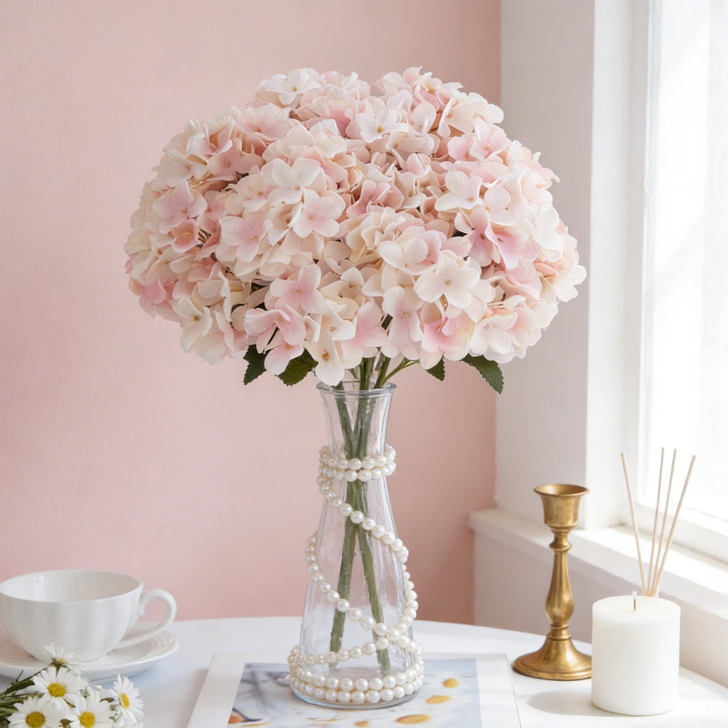 Silk Hydrangea Artificial Flowers for Home & Wedding Decor Artificial Flowers Babs