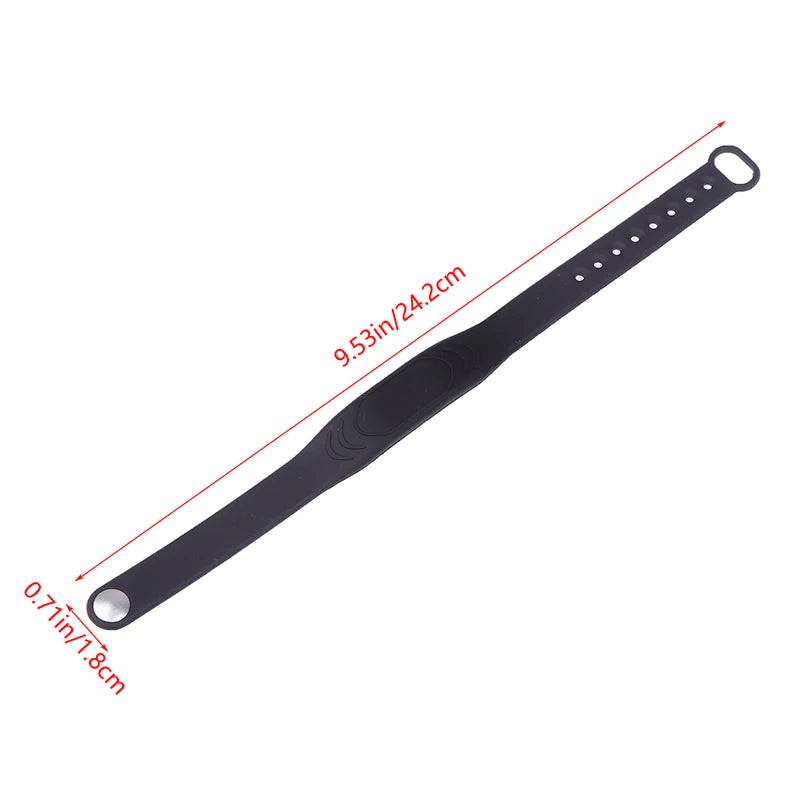 Adjustable Silicone RFID Wristband 125KHz/13.56MHz Waterproof RFID Wristband Babs