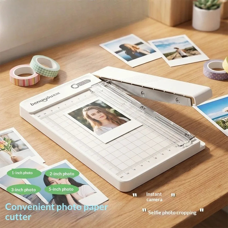 Manual Paper Cutter Push Trimmer with Scale Ruler | Portable Paper Trimmer Babs