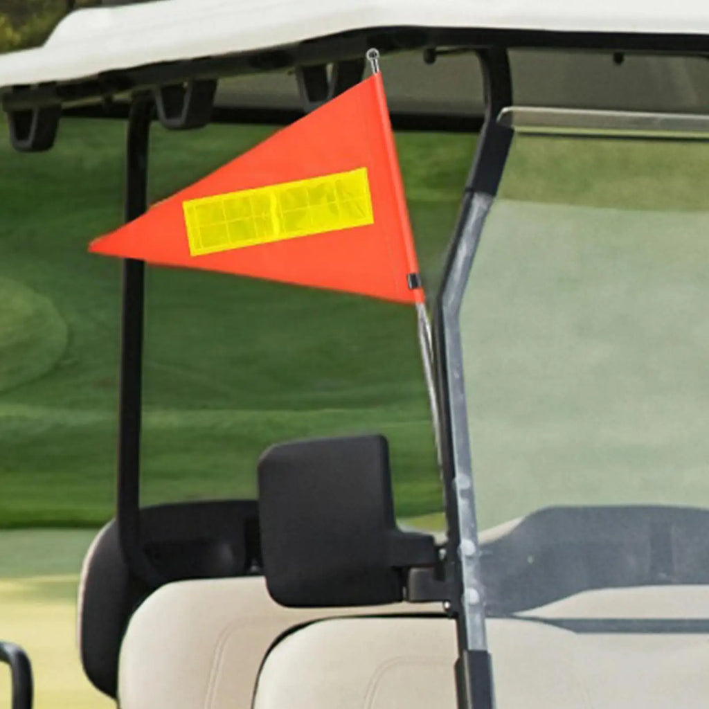 Reflective Bike Safety Flag with Pole – High Visibility Bike Safety Flag Babs