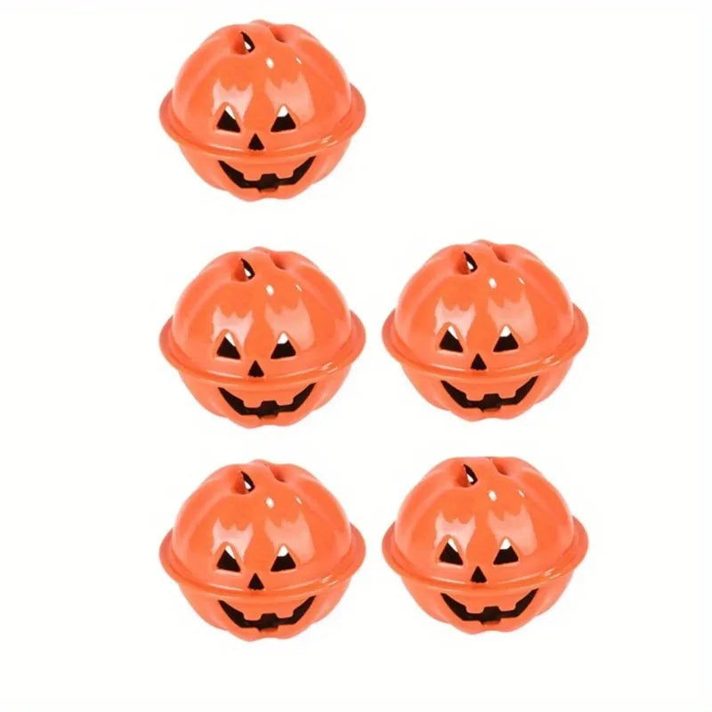 30 Halloween Iron Pumpkin Bells 1.18" | Spooky DIY Decor Halloween Bell Decor Babs