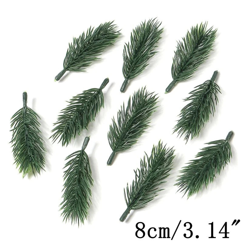 30/50Pcs Artificial Pine Needle Branches for DIY Floral Decor Artificial Pine Branches Babs Green 2 30Pcs