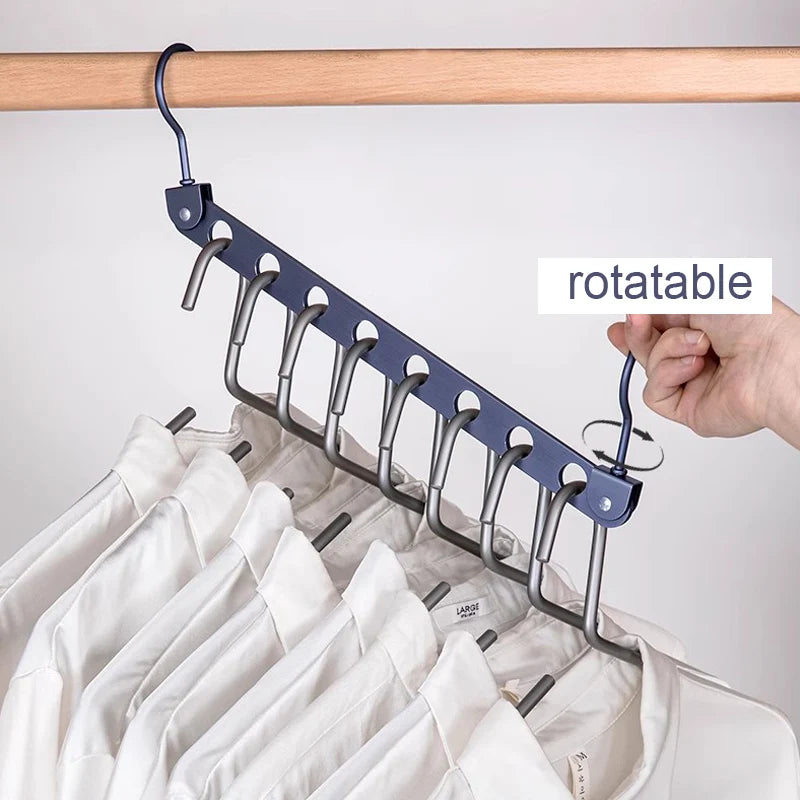 Space-Saving Collapsible Clothes Hangers – 6 & 8 Hole Organizer Clothes Hanger Organizer Babs