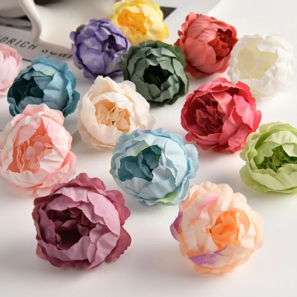 10/20Pcs Silk Artificial Rose Flower Heads – Wedding & Home Decor Artificial Flower Heads Babs