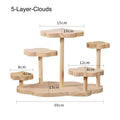 Wooden Tiered Display Stand – Cupcake, Perfume & Spice Rack Tiered Display Stand Babs 5-Layer-Clouds