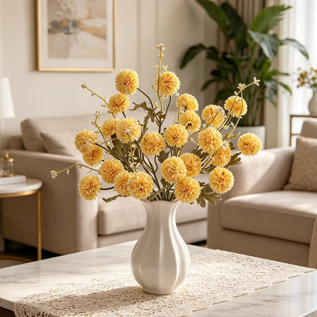Artificial Silk Chrysanthemum Flowers – Wedding & Home Décor Artificial Silk Flowers Babs