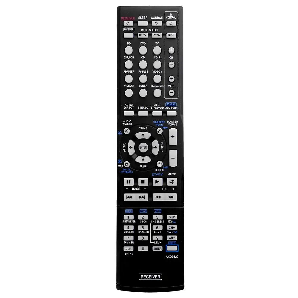 Pioneer VSX-521 Replacement Remote AXD7622 AXD7660 VSX-422-K AV Receiver Remote Babs black China Mainland