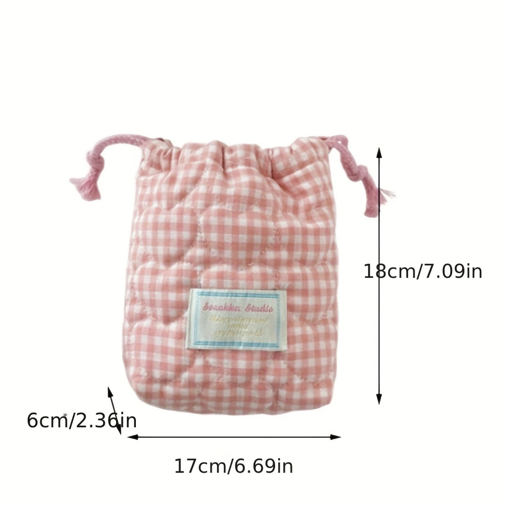 Cute Drawstring Makeup & Camera Storage Bag | Travel Pouch Drawstring Storage Bag Babs