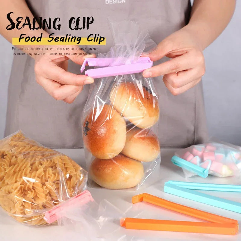 Plastic Bag Sealing Clips – Food Saver Clamps for Kitchen & Freezer Food Storage Clips Babs
