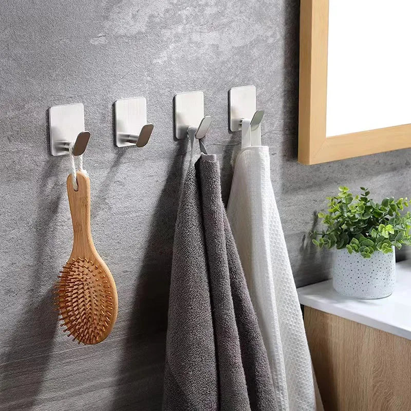 304 Stainless Steel Wall Hook – 4-Hook Towel & Robe Hanger Bathroom Wall Hook Babs
