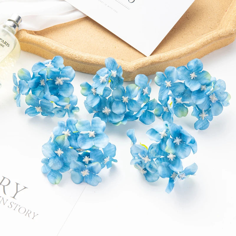 Silk Hydrangea Artificial Flowers 10 Pcs – Wedding & Home Decor