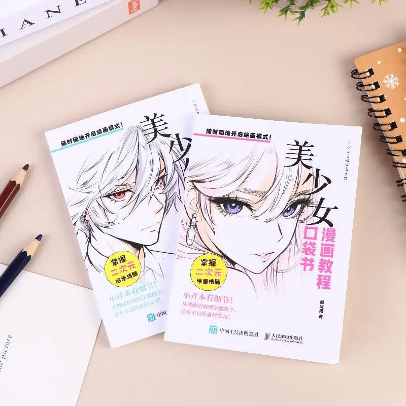Manga Drawing Tutorial Pocket Book – Anime Hairstyle Guide Manga Tutorial Book Babs