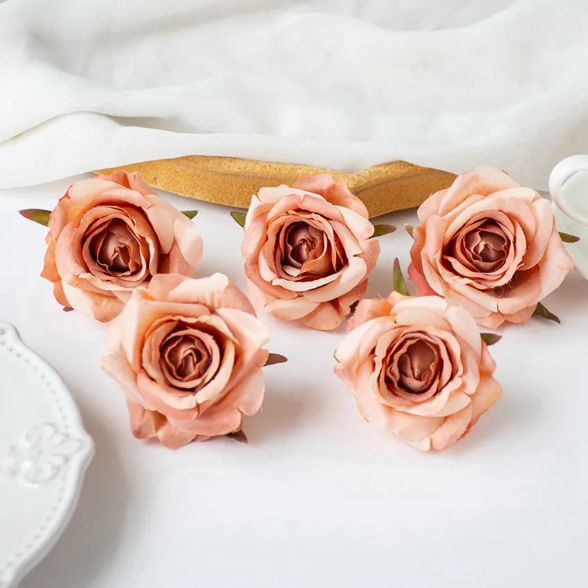 Silk Rose Artificial Flowers for Wedding & Home Décor (10/20 Pcs) Artificial Silk Flowers Babs color 8 10 pcs