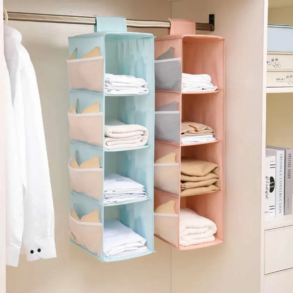 Multi-Layer Hanging Wardrobe Organizer – Non-Woven Storage Bag Wardrobe Hanging Organizer Babs