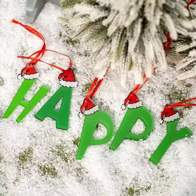 26 Letter Christmas Tree Ornaments – DIY Holiday Décor Set Christmas Ornaments Babs