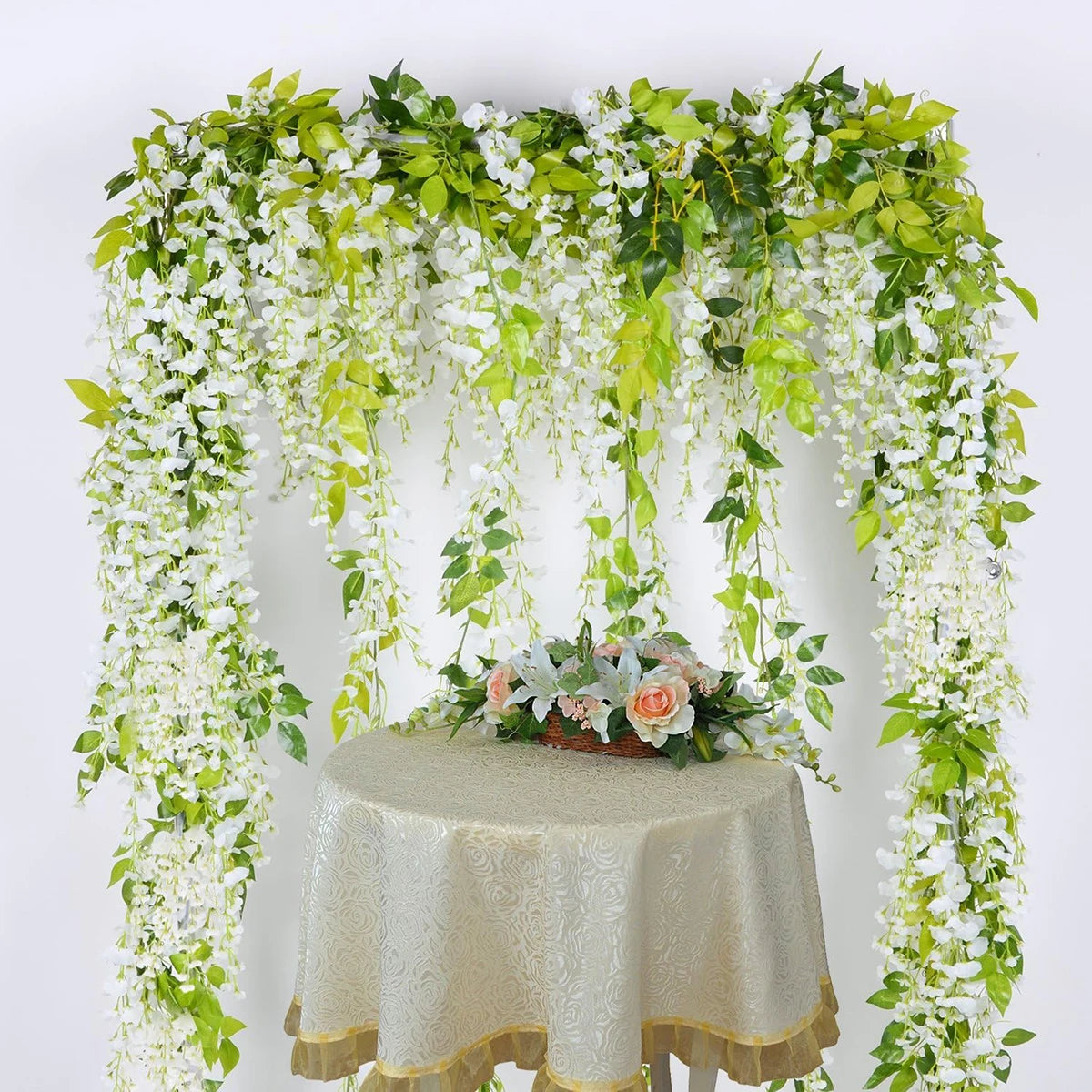 2M Artificial Hydrangea Leaf Vine for Wedding & Home Décor Artificial Flower Vine Babs