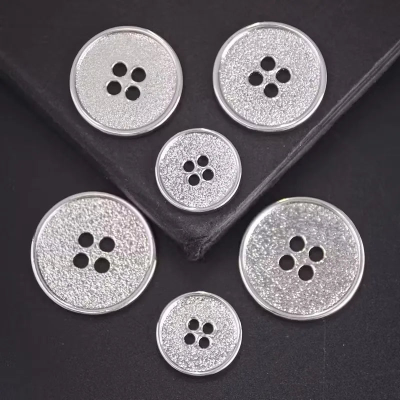 10-Pack 20mm Metal Round 4-Hole Buttons – Coats & Sweaters Sewing Buttons Babs