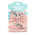 Bowknot Cat Harness & Leash Set – Adjustable for Small Pets Cat Harness & Leash Babs Pink M