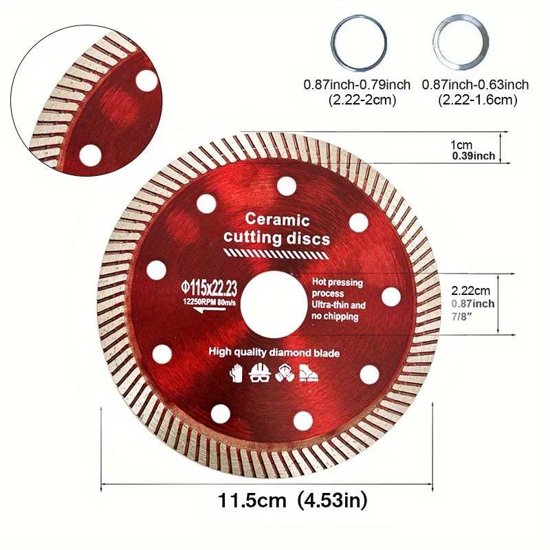 115mm Diamond Tile Cutting Disc | Ultra-Thin Ceramic Saw Blade Diamond Cutting Disc Babs
