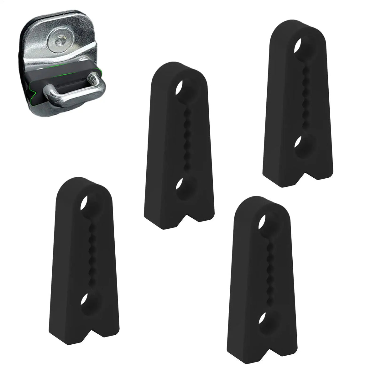 4pcs Silicone Car Door Cushion Buffer Anti-Shock Latch Cover Car Door Buffer Babs