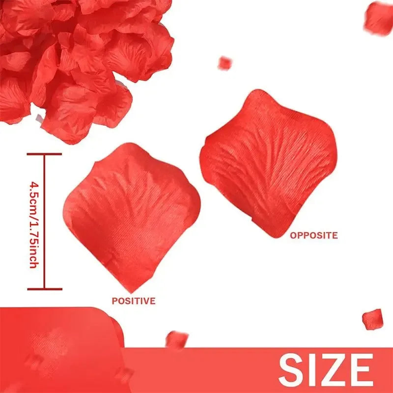 500/1000 Pcs Silk Rose Petals – Wedding & Party Decoration Artificial Flower Petals Babs