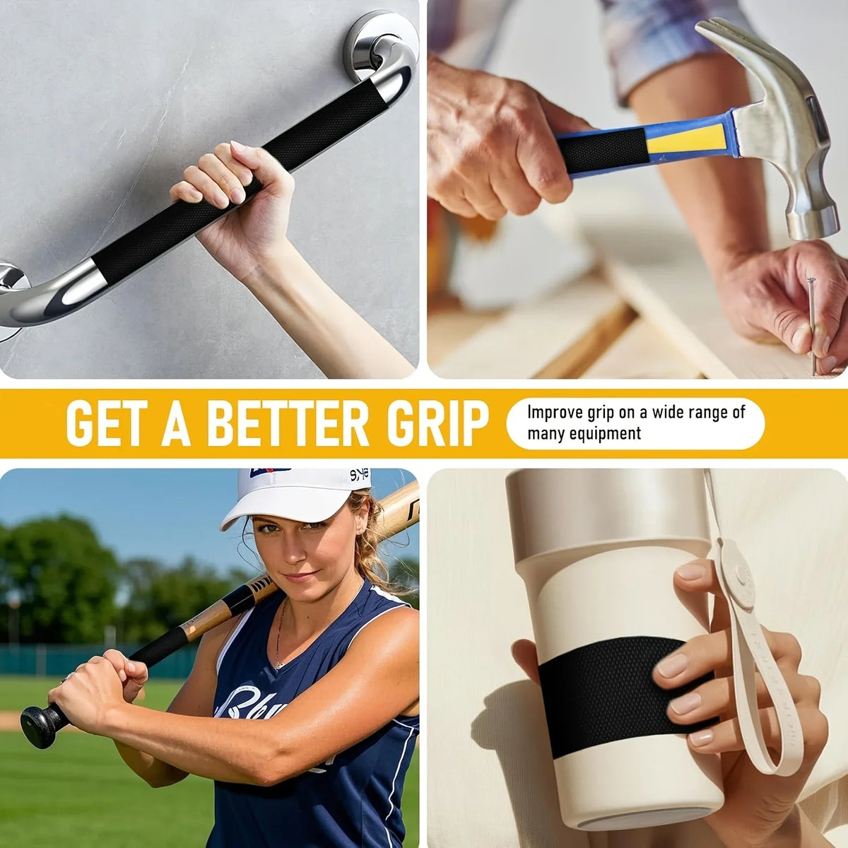 16.4 ft Rubber Anti-Slip Tape – Super Grip & Durable Anti-Slip Tape Babs