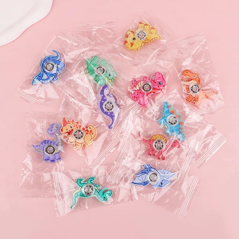 12-Pack Dinosaur Finger Spinners – Kids Party Favors & Gifts Fidget Spinner Toys Babs