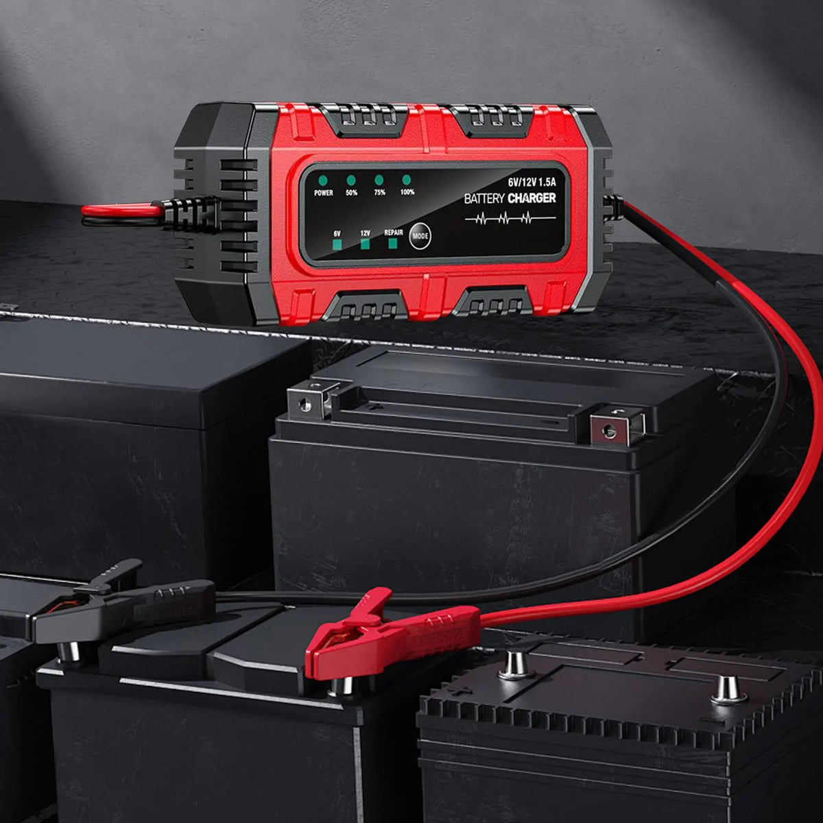 6V/12V Motorcycle Battery Trickle Charger & Maintainer Battery Trickle Charger Babs