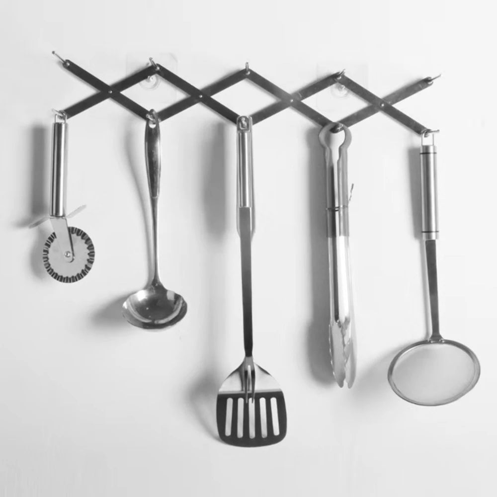 Retractable Pot Lid Holder & Kitchen Organizer Rack (1-2 Pack) Kitchen Lid Organizer Babs