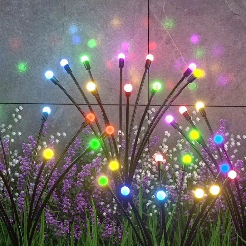 Solar Firefly Garden Lights – Swaying Starburst LED, Waterproof Solar Garden Light Babs