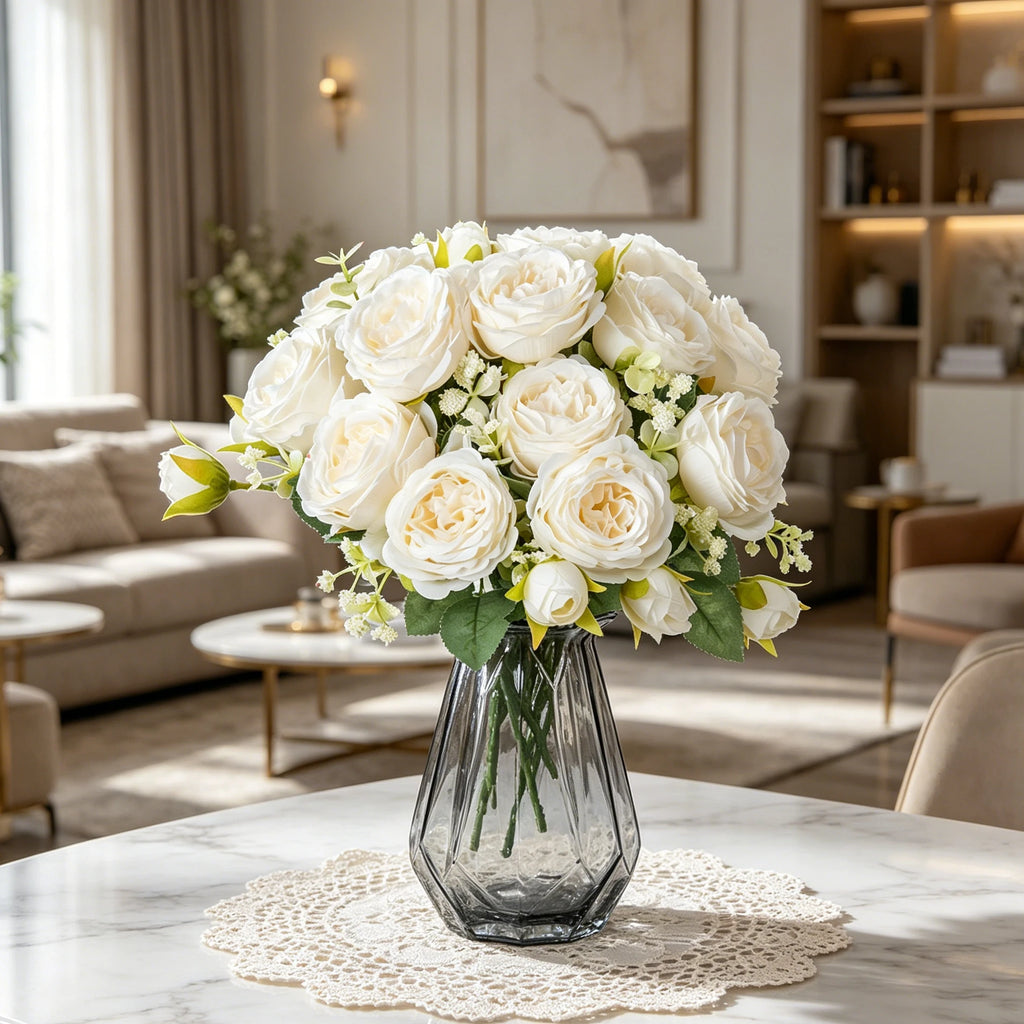 Silk Peony Artificial Flowers – Wedding & Home Decor Artificial Silk Flowers Babs
