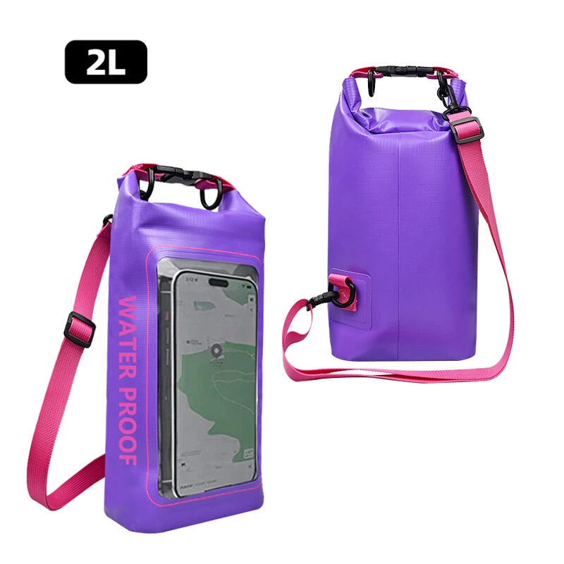 Waterproof Dry Bag 2L 5L PVC Touch Screen Outdoor Backpack Waterproof Dry Bag Babs 2L P 1