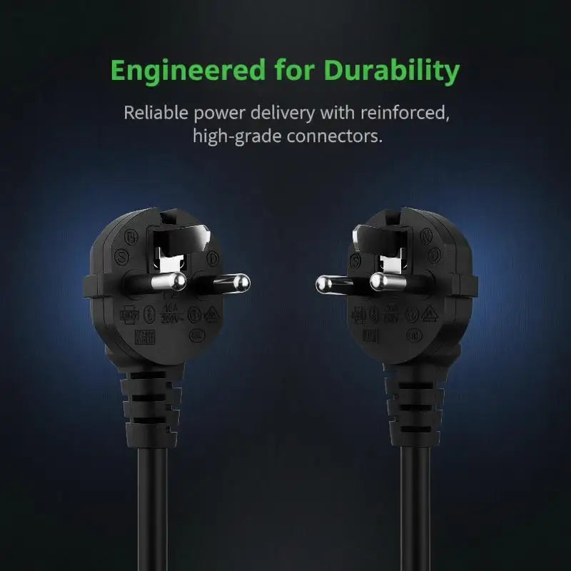 EU Schuko to IEC C13 Power Cord 18AWG 250V 1.2/1.5M EU Power Cord Babs