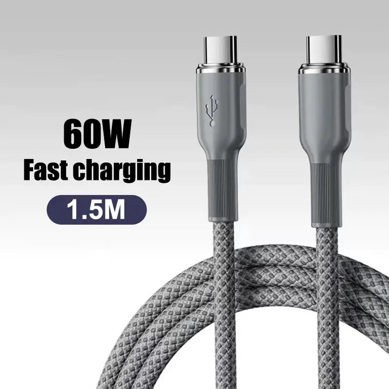 USB to USB-C Braided Cable – 6A 100W Fast Charging & Data Sync USB-C Charging Cable Babs A5