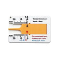 Tyre Tread Depth Gauge 0-20mm | Car, Motorcycle & Van Tyre Depth Gauge Babs Yellow