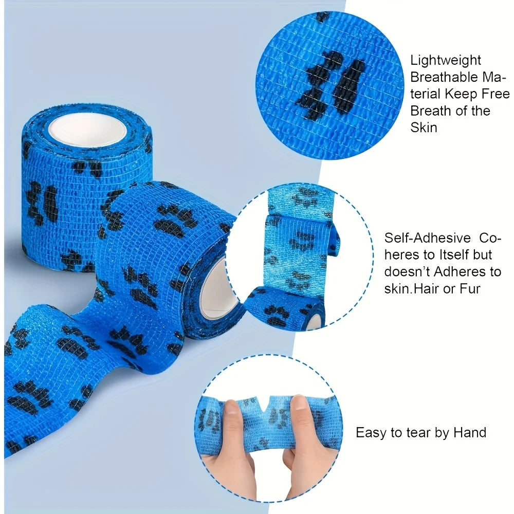 20-Pack Pet Elastic Bandages for Dog & Cat Ankle Support Pet Elastic Bandage Babs