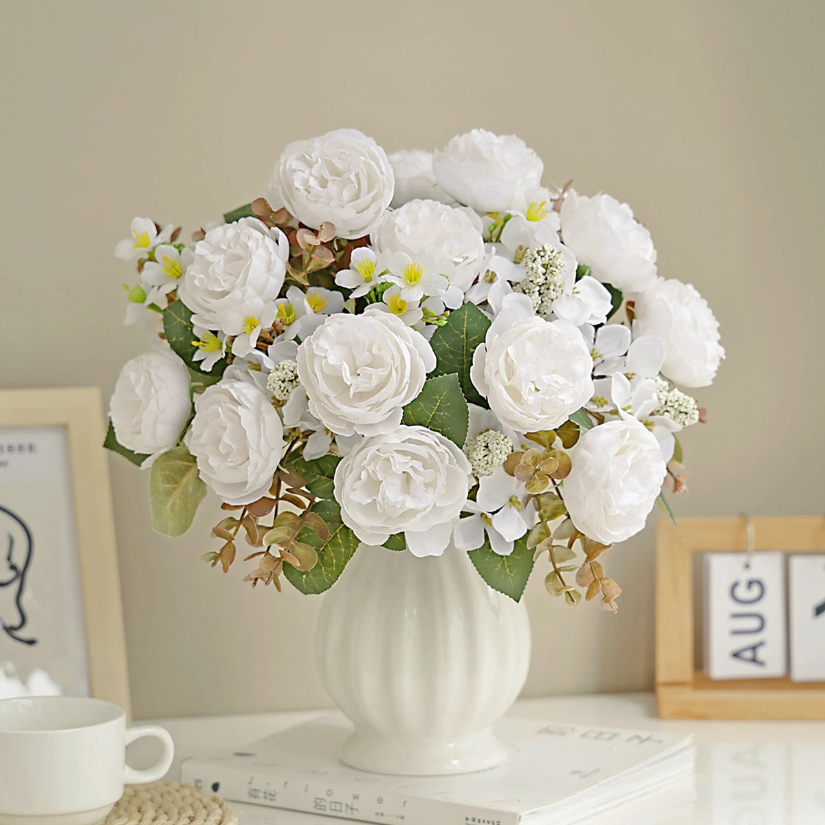 Artificial Silk Peony Flowers for Wedding & Home Décor Artificial Silk Flowers Babs
