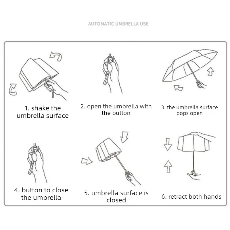 Compact Folding UPF50+ UV Umbrella – Sun & Rain Protection Folding UV Umbrella Babs