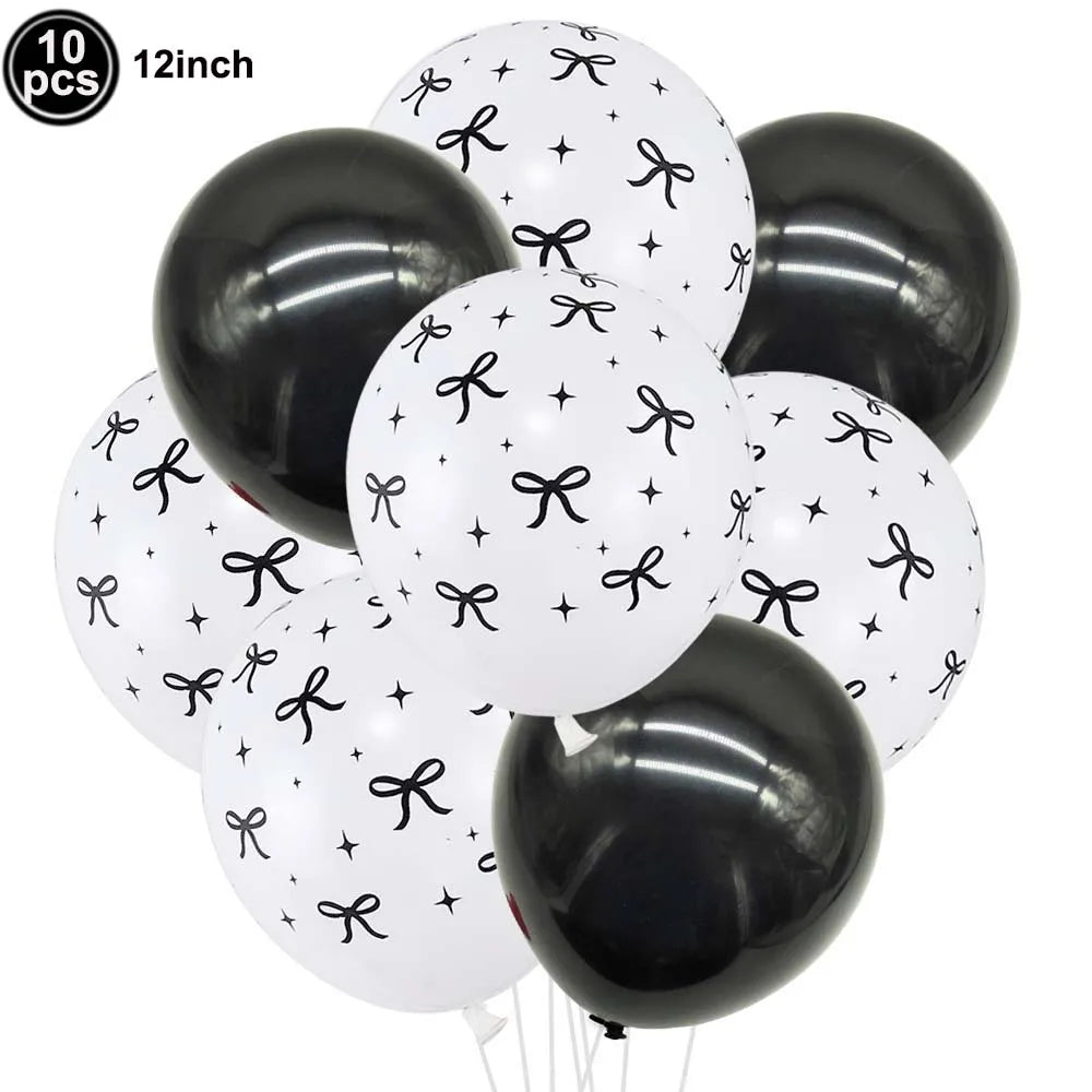 32" Black Bow Number Balloon Kit – Party & Wedding Décor
