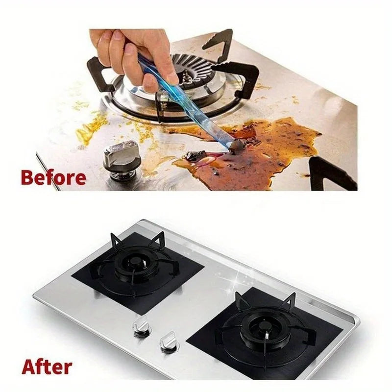 4-Pack Gas Stove Protector Liner Mats – Non-Stick Reusable Stove Liner Mats Babs