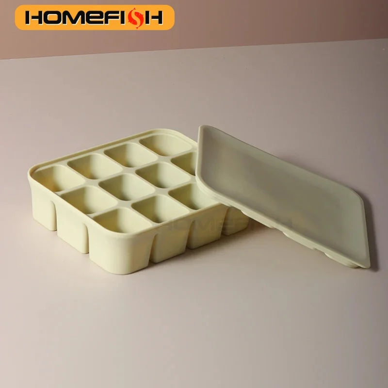 12-Grid Silicone Ice Cube Tray – BPA-Free, Easy Release, 30ml Silicone Ice Tray Babs