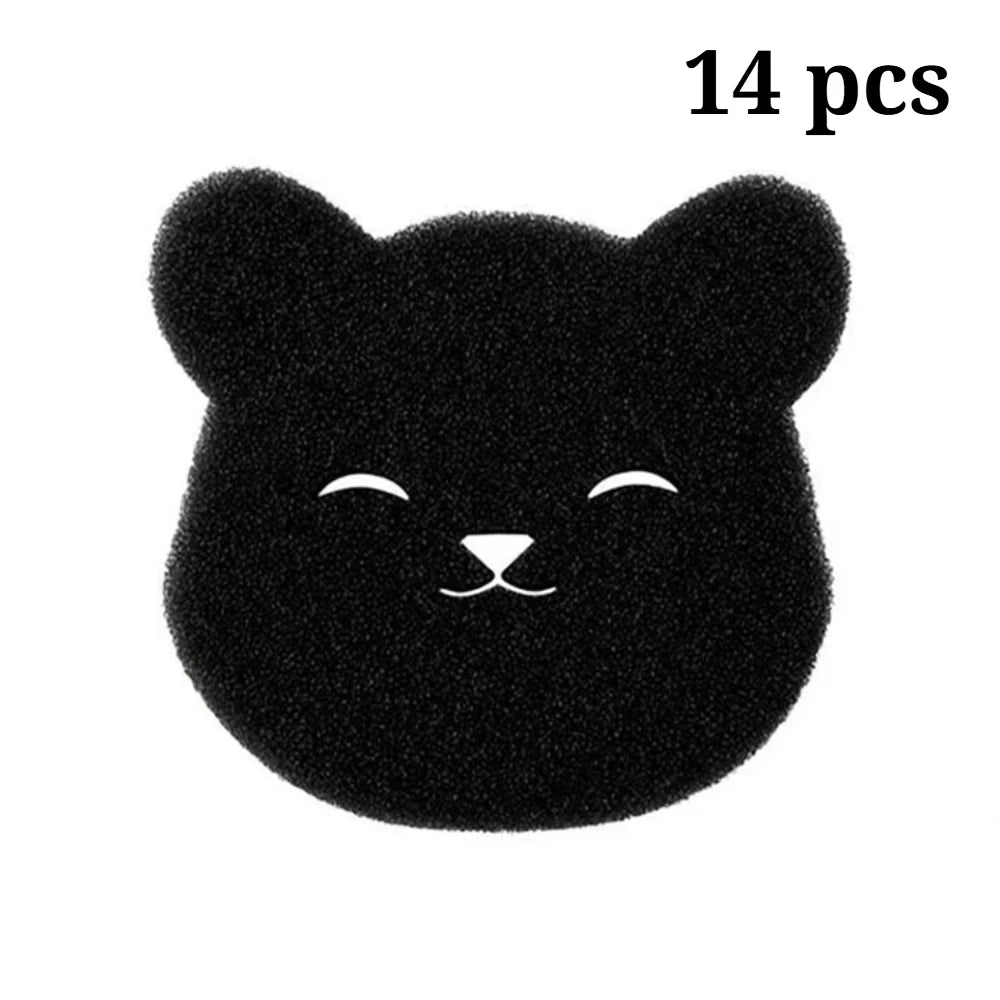 Reusable Pet Hair Remover Sponge – Washing Machine Lint Trap Pet Hair Remover Babs Black 14pcs