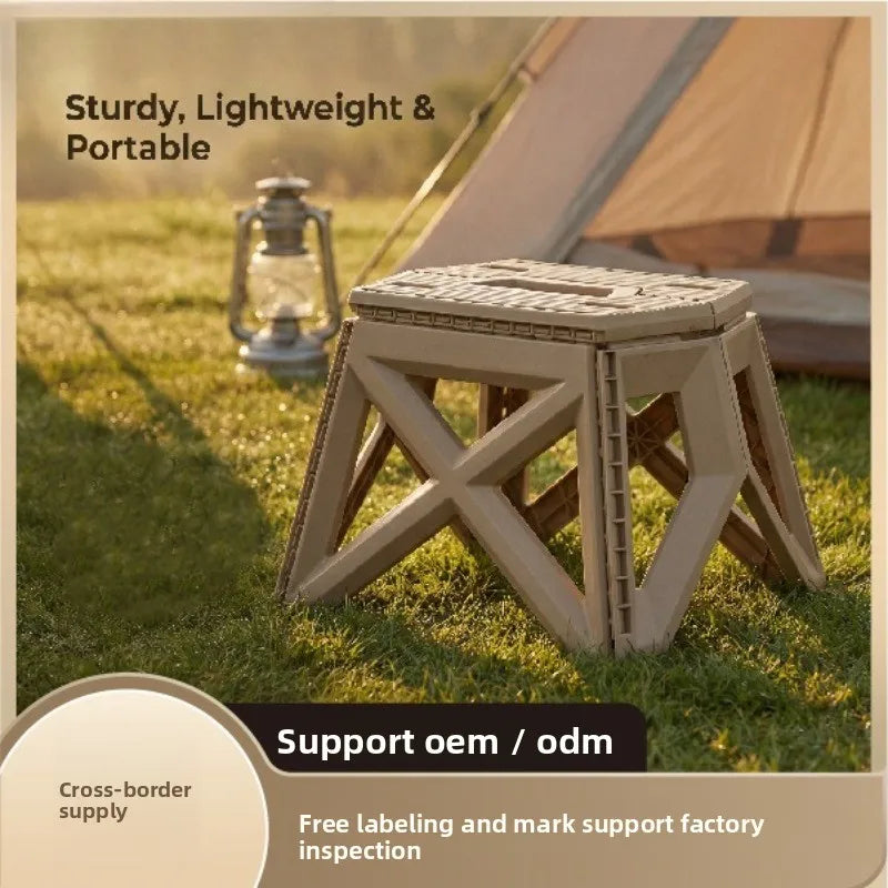 Portable Folding Stool – Heavy Duty Camping & Outdoor Seat Folding Camping Stool Babs