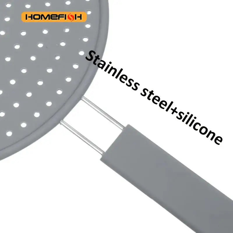 Silicone Splatter Screen with Handle – Heat-Resistant Pan Lid Splatter Screen Babs