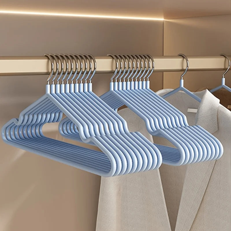 10-Pack Non-Slip Metal Coat Hangers with Round Notches Clothes Hangers Babs