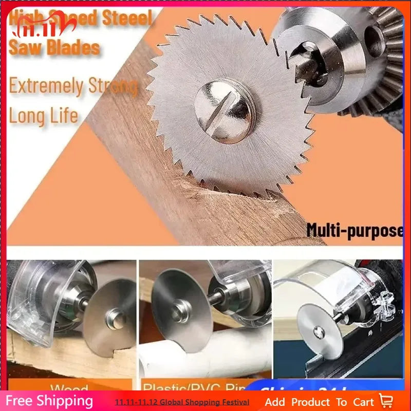 7-Pc Rotary Circular Saw Blades Wood Cutting Discs for Dremel Rotary Saw Blades Babs