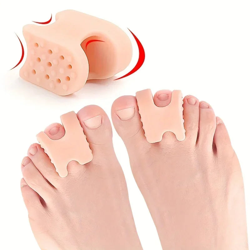 Soft Rubber Toe Spacers & Big Toe Pad – Men & Women Toe Spacer Set Babs